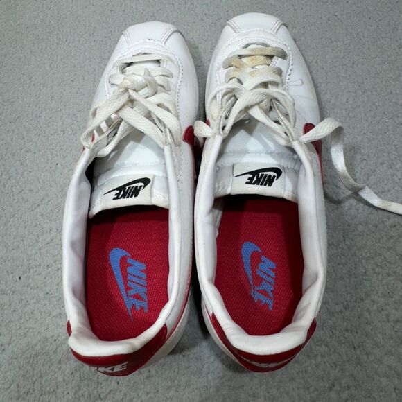 Nike Classic Cortez Shoes Women 9 White Forrest Gump Long Distance Running Train - Picture 9 of 16